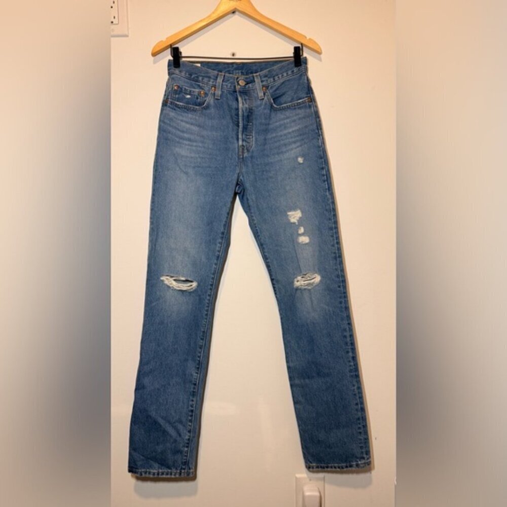 LEVIS 501 ORIGINAL FIT JEANS SIZE 26 - Picture 7 of 13